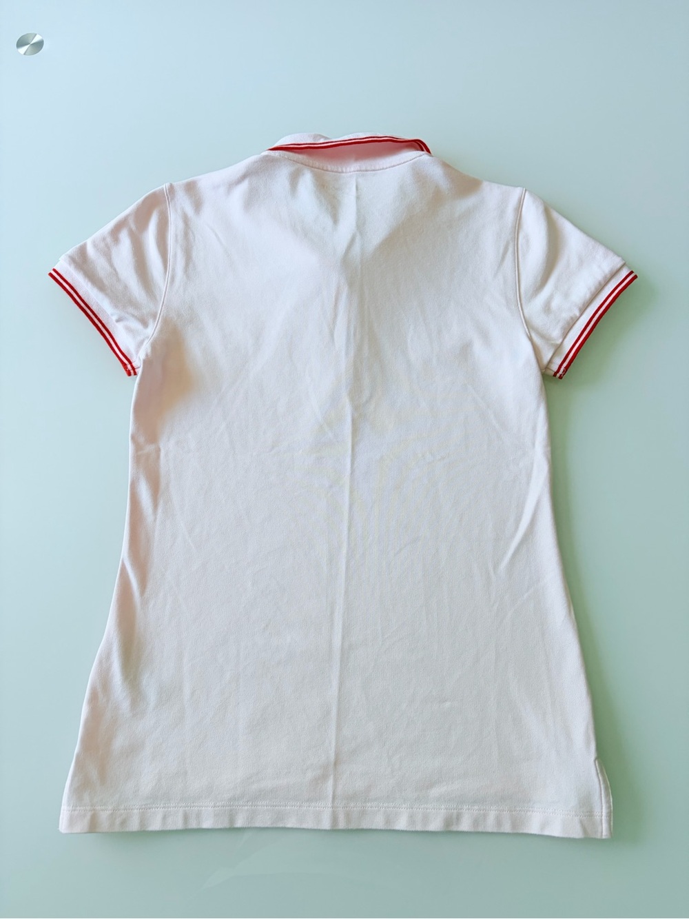 Tory Sport Pink Polo with Red Heart Accent Sz XS - Picture 8 of 9